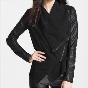 Blank NYC faux leather wrap style jacket